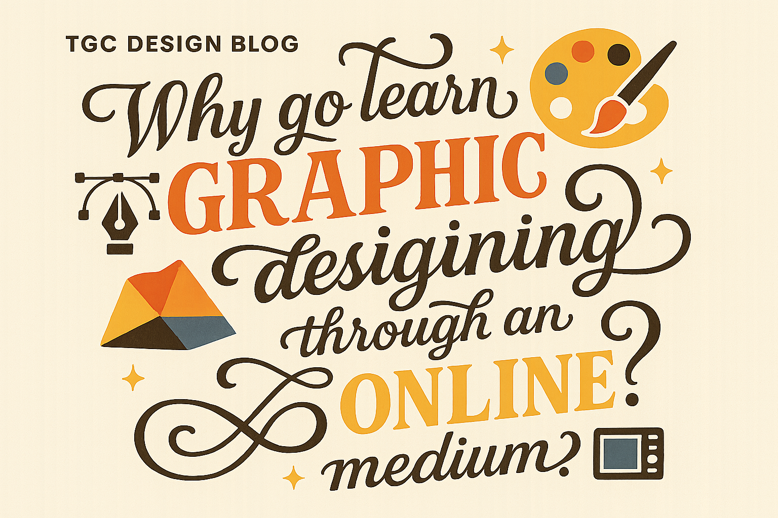 Why go learn graphic designing through an online medium?